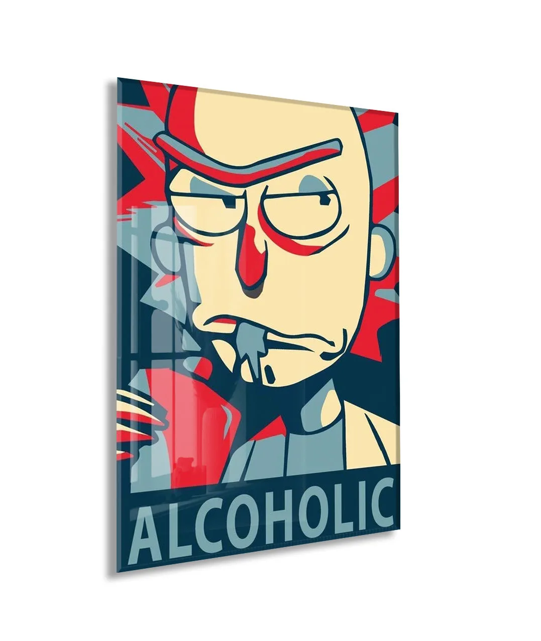 Rick and Morty Rick Portre Poster – Retro Stil Cam Duvar Dekoru- Peony113 — görsel 1