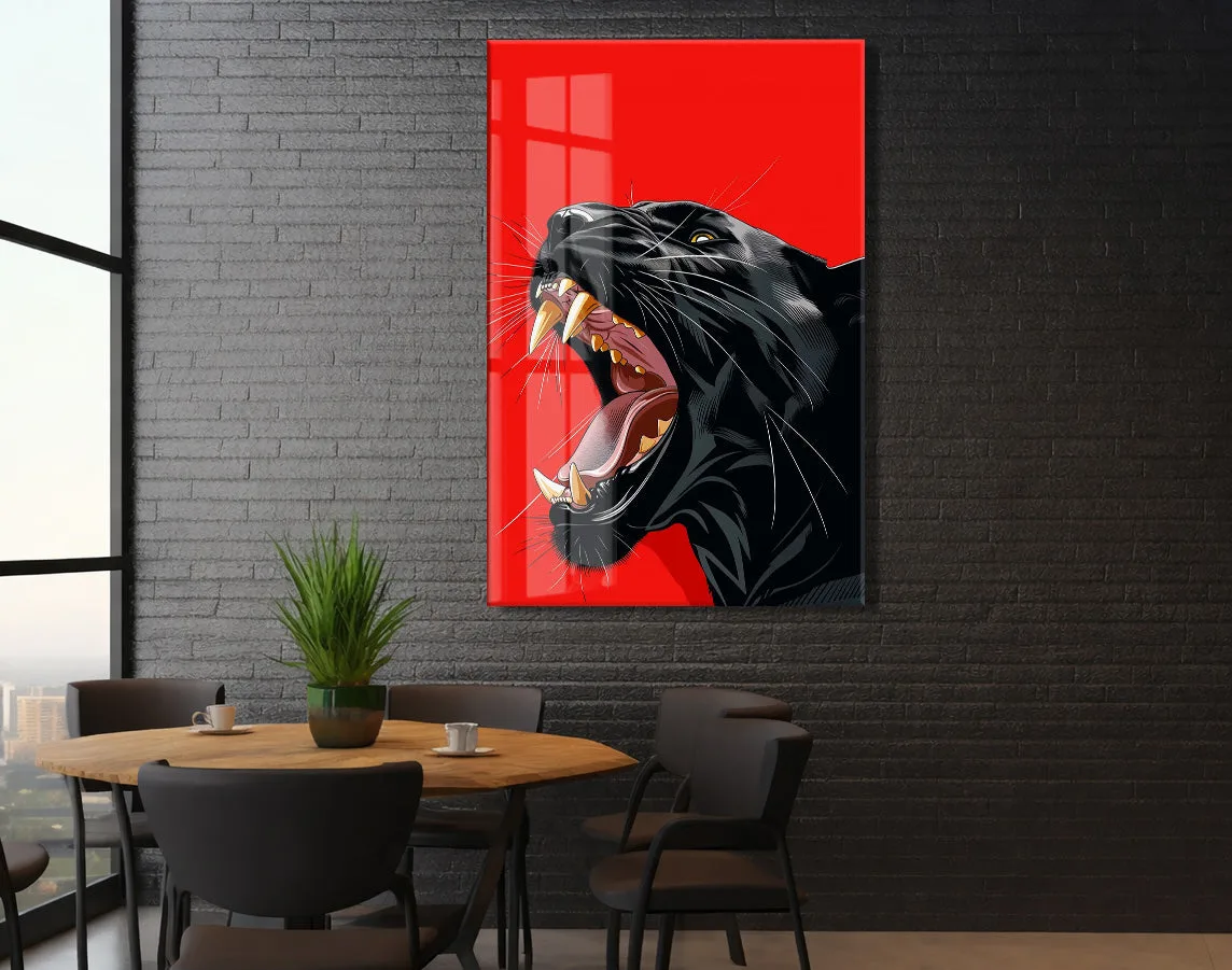 Black Panther Close-Up – Modern Pop Art Cam Tablo- Peony141 — görsel 6