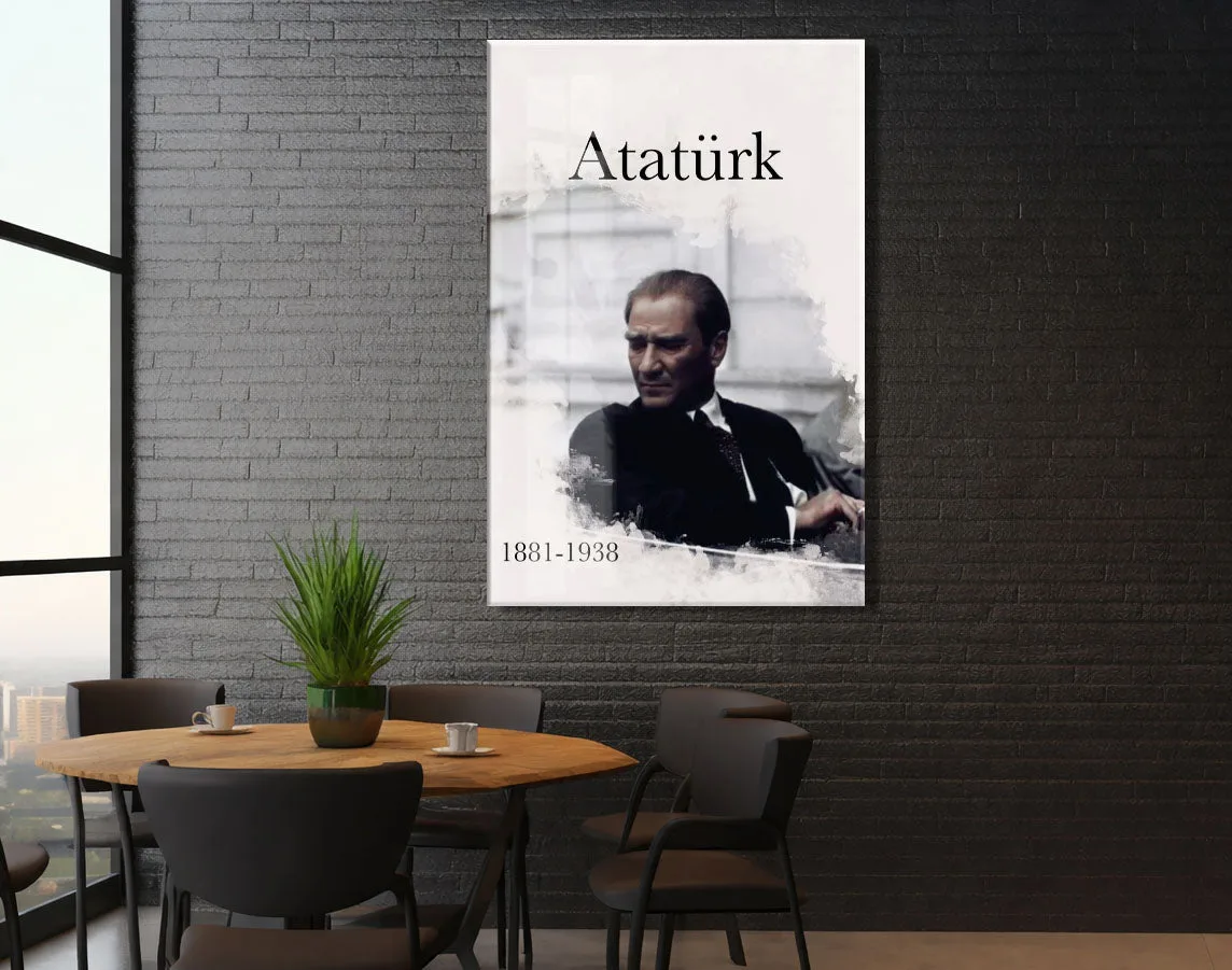 Mustafa Kemal Atatürk | Modern Cam Tablo-PeonyAta095 — görsel 5