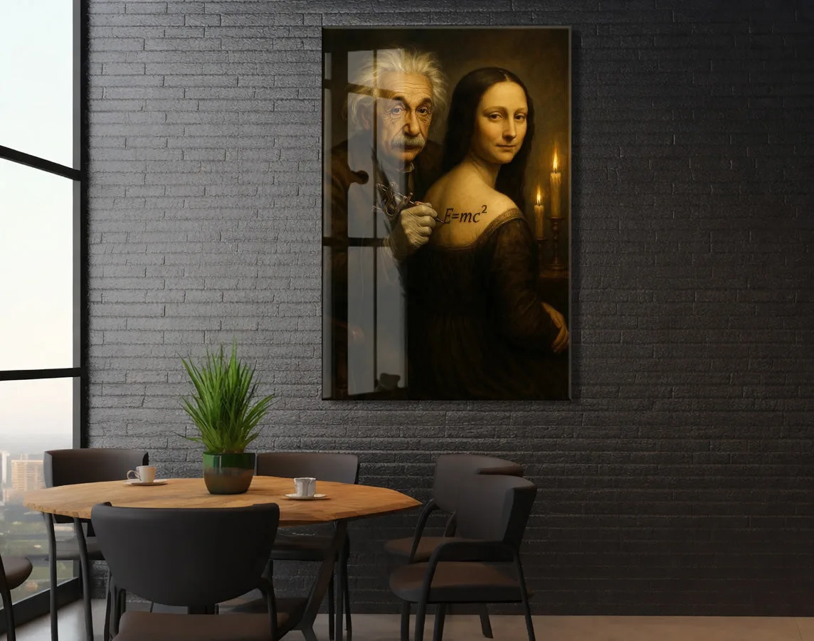 Modern Rönesans Cam Tablo – Bilimsel ve Sanatsal Duvar Dekoru - Peony090 — görsel 6