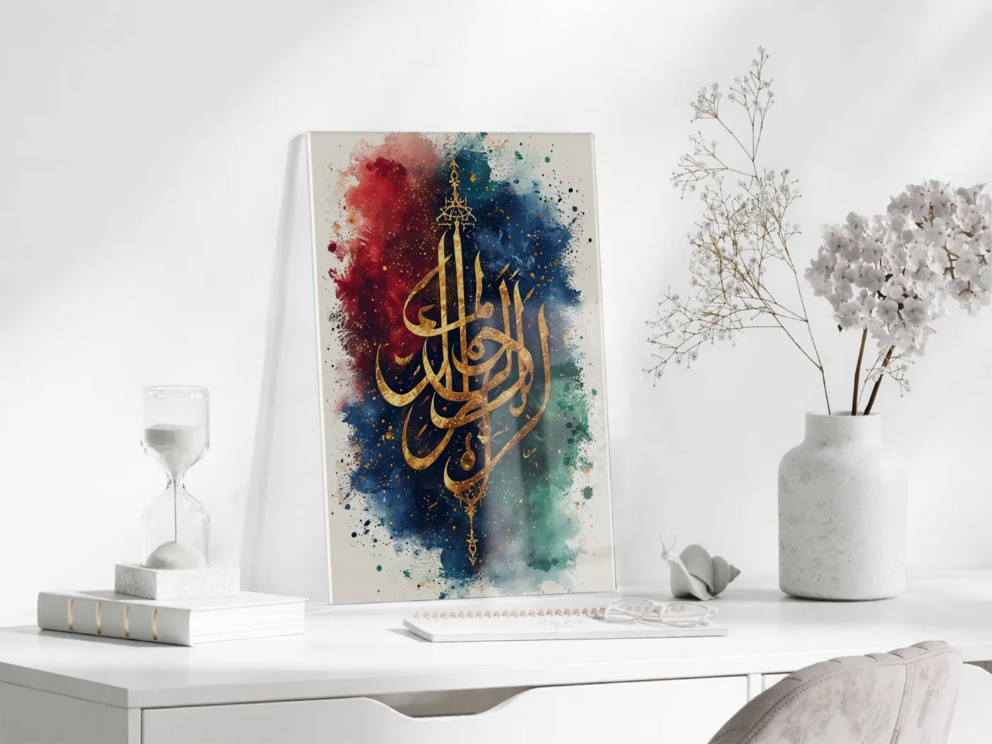 Elhamdülillah Yazılı Tablo – Modern İslami Duvar Dekoru - PeonyDini173 — görsel 3