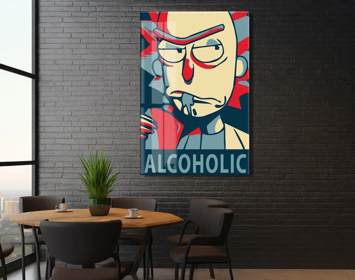 Rick and Morty Rick Portre Poster – Retro Stil Cam Duvar Dekoru- Peony113 — görsel 6
