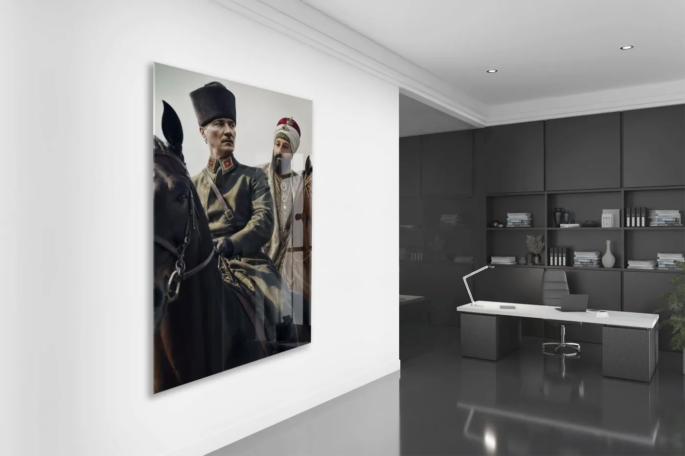 Mustafa Kemal Atatürk  | Modern Cam Tablo-PeonyAta101 — görsel 4