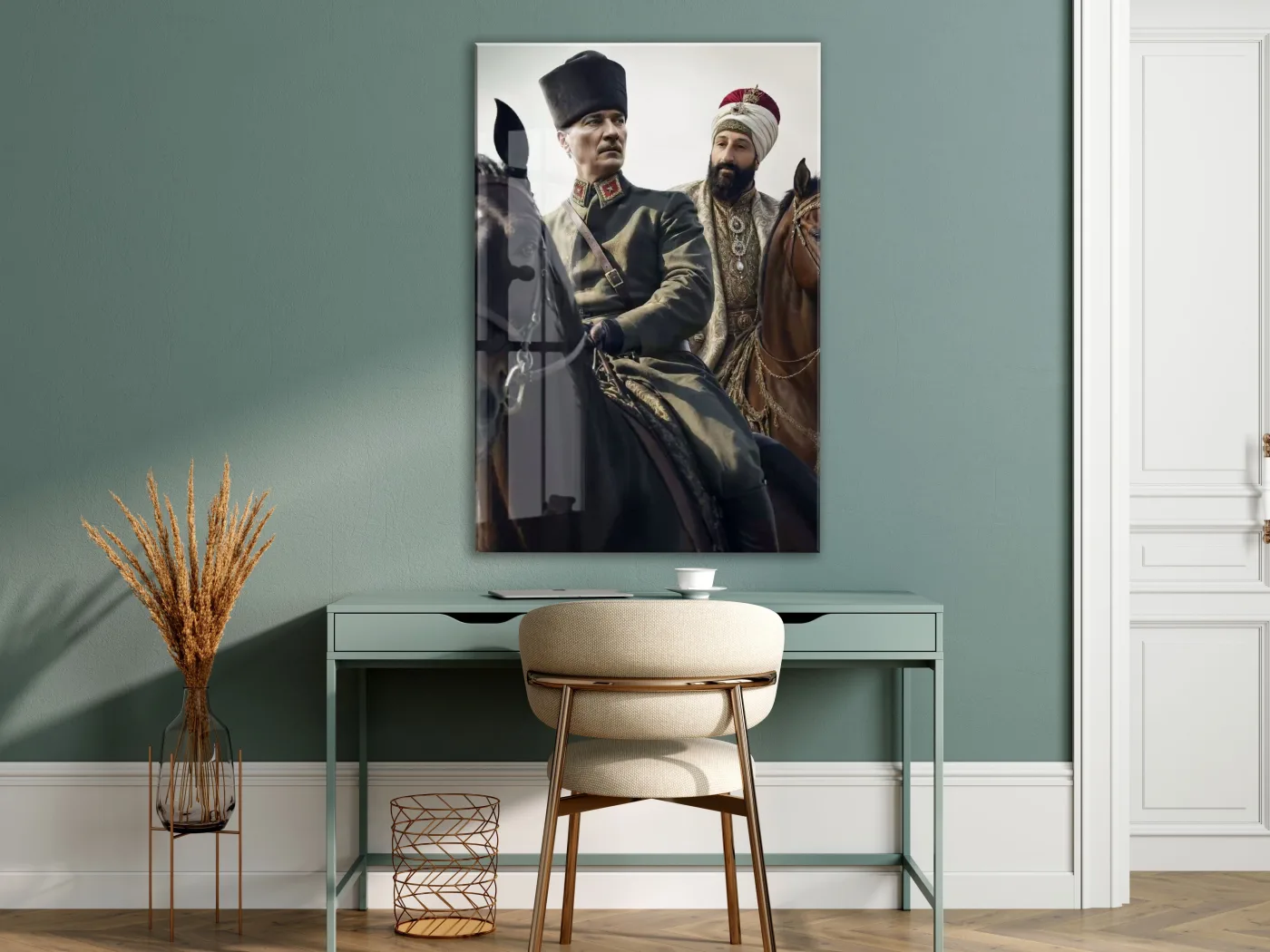 Mustafa Kemal Atatürk  | Modern Cam Tablo-PeonyAta101 — görsel 6