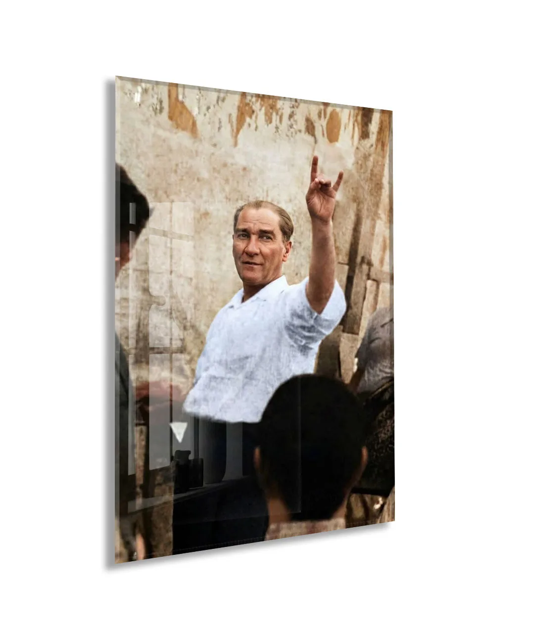 Mustafa Kemal Atatürk | Modern Cam Tablo-PeonyAta091 — görsel 1