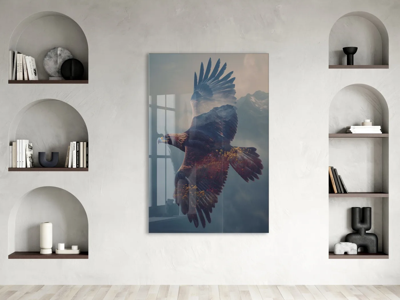 Uçan Kartal Duvar Tablosu – Dağ Manzaralı Modern Tasarım - Peony116 — görsel 3