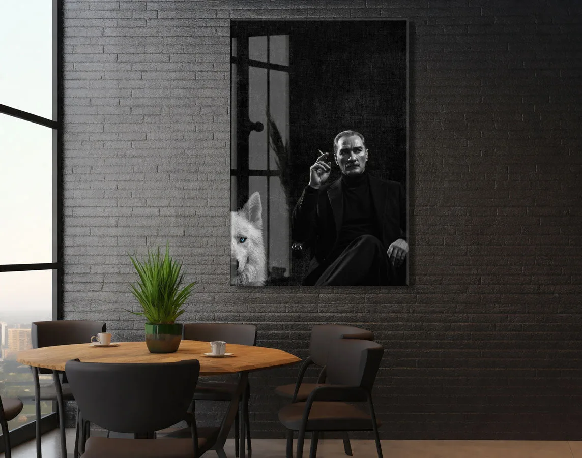 Mustafa Kemal Atatürk | Modern Cam Tablo-PeonyAta097 — görsel 5