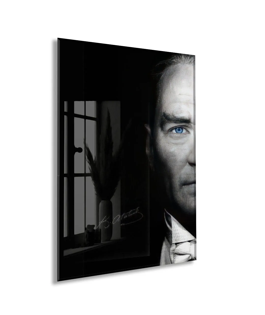 Mustafa Kemal Atatürk | Modern Cam Tablo-PeonyAta096 — görsel 1