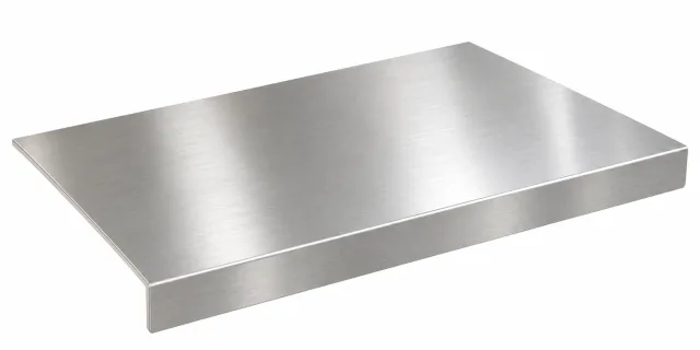 Steelora | Paslanmaz Çelik Tezgah Üstü Kesme Tahtası – 40x70–120 cm Büyük Boy Fırçalı Metal Mutfak Doğrama ve Hazırlık Tezgahı
