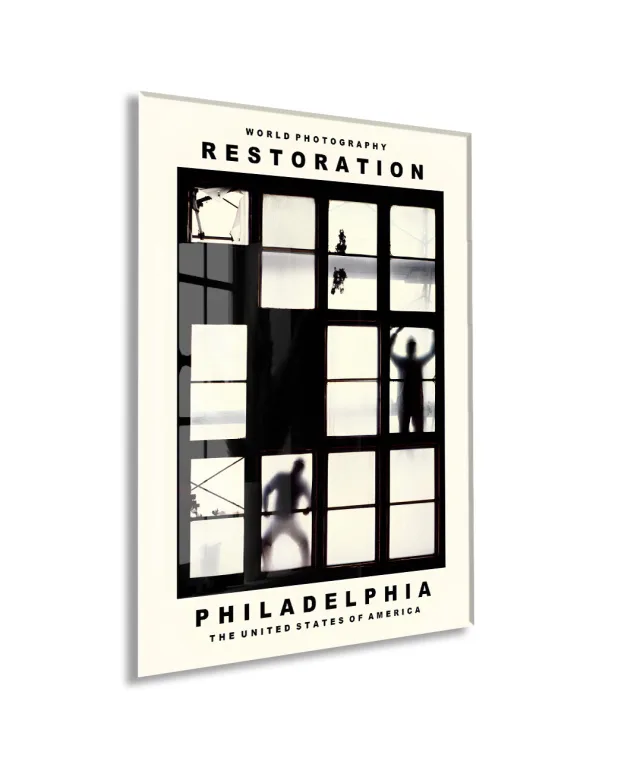 Philadelphia Fine Art Fotoğraf Cam Tablo | Modern Mimari ve Urban Photography UV Baskılı Temperli Cam Tablo - Peony164